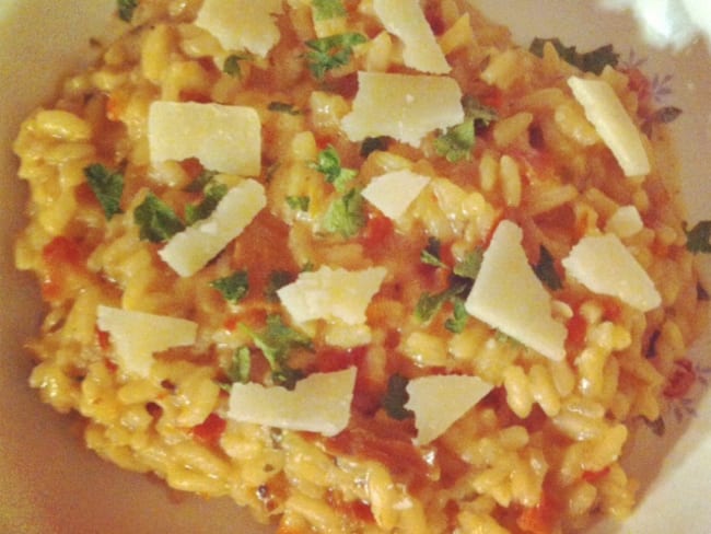 Risotto aux cèpes et tomates séchées