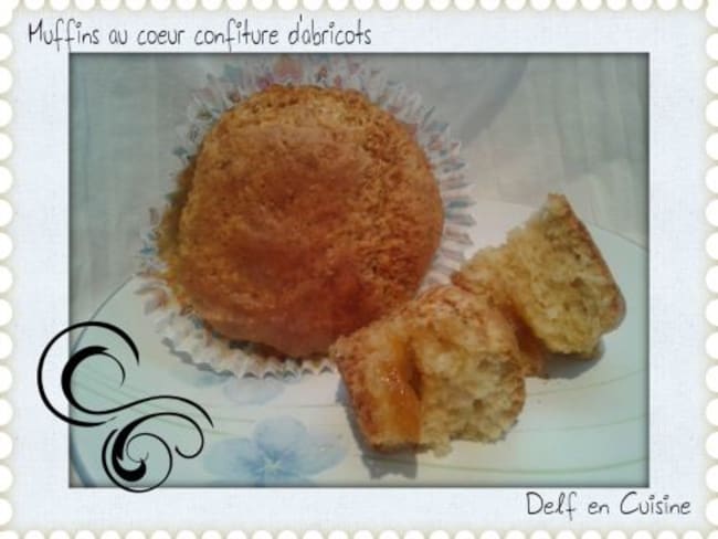 Muffins gourmand au coeur d’abricot