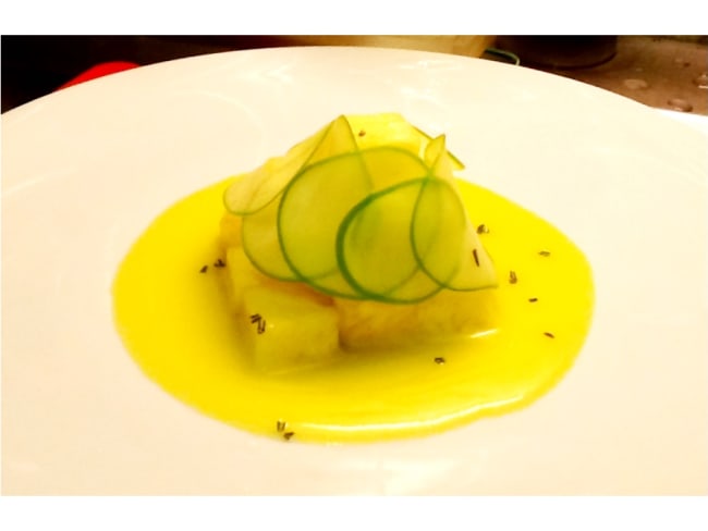 Ananas à l’huile d’olive, miel et citron