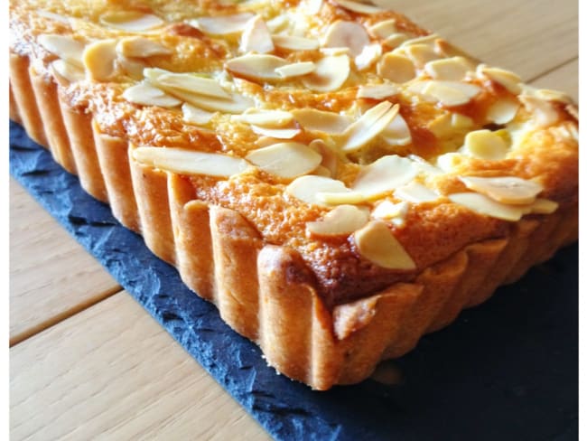 Tarte aux prunes à la crème de mascarpone vanillée