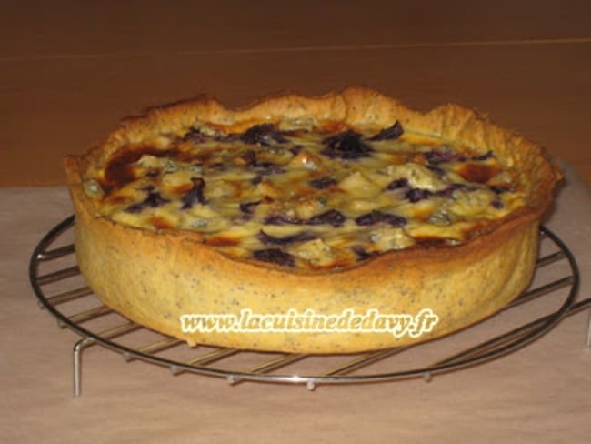 Tarte chou-fleur et fourme d'Ambert.