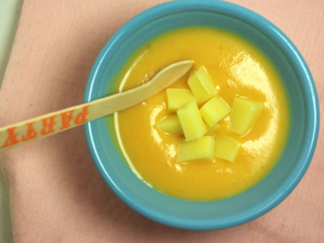 Soupe carottes topinambours et comté