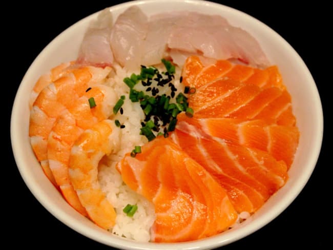 Chirashi de Saumon et Daurade