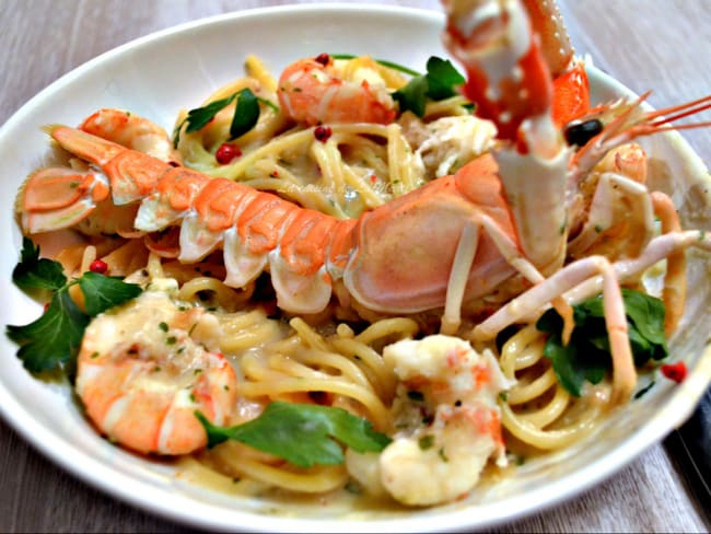 Linguines aux langoustines