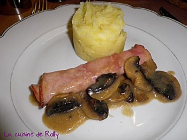 Jambon au Madère et purée de panais