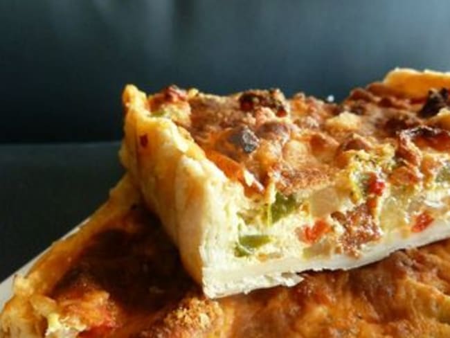 Quiche aux Poivrons et Chorizo saveurs pizza