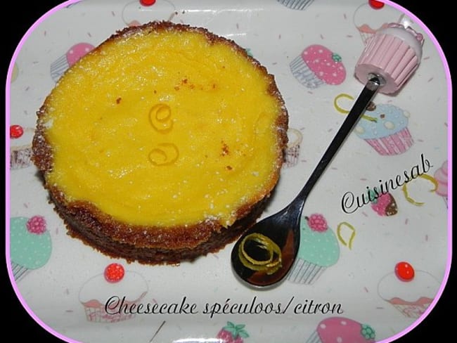 Cheesecake spéculoos citron