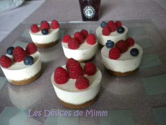 Mini cheese-cakes spéculoos et fruits rouges