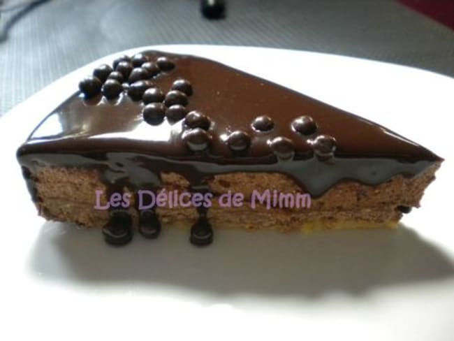 Gâteau royal praliné, mousse au Nutella