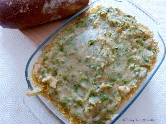 Gratin végétalien chou fleur quinoa