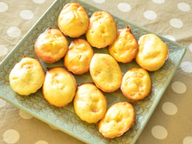 Madeleines saumon fumé et aneth