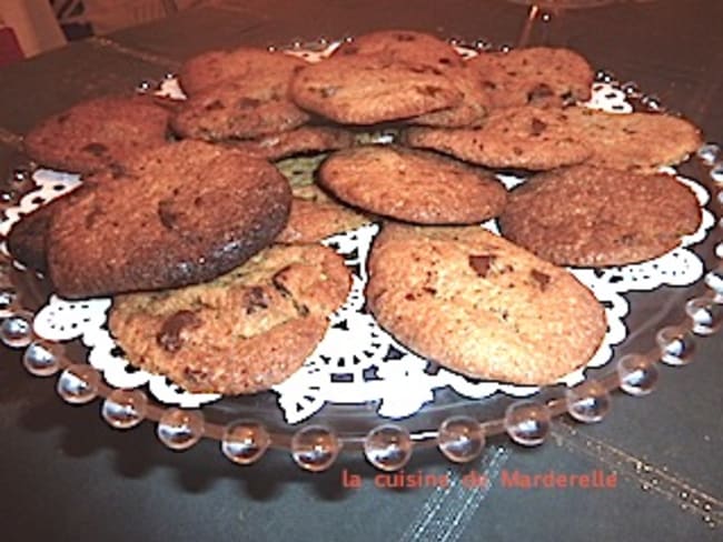 Les cookies aux pépites de chocolat