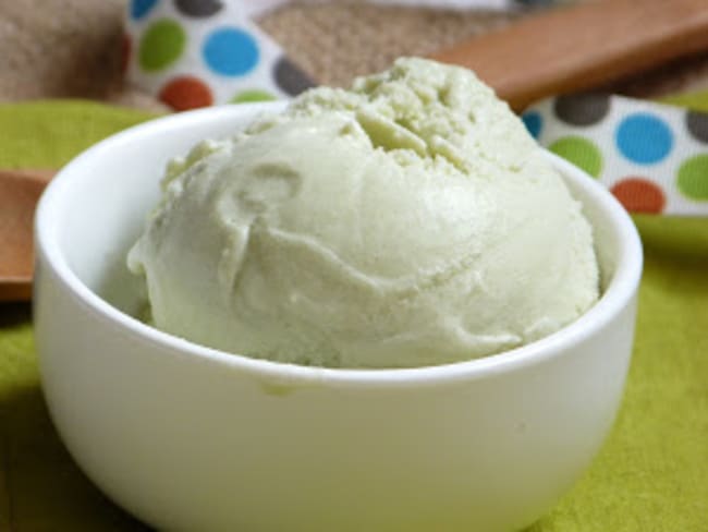 Glace au thé matcha