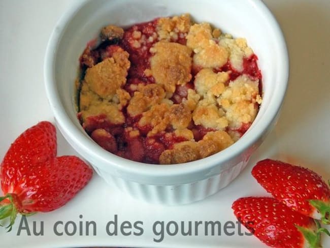 Crumble aux fraises