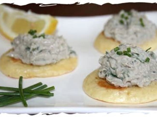 Rillettes de sardines fraîches à la ciboulette