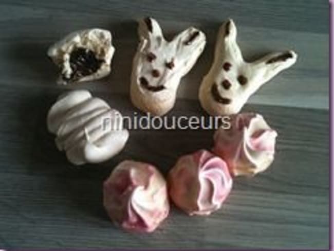 Meringue “ girly et surprise au chocolat”