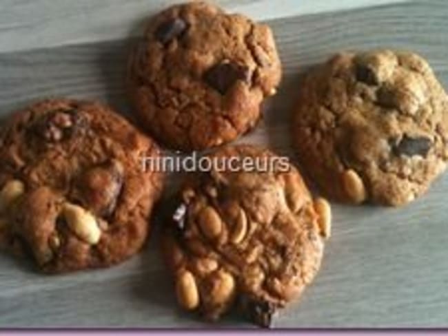 Cookies chocolat/ cacahuète