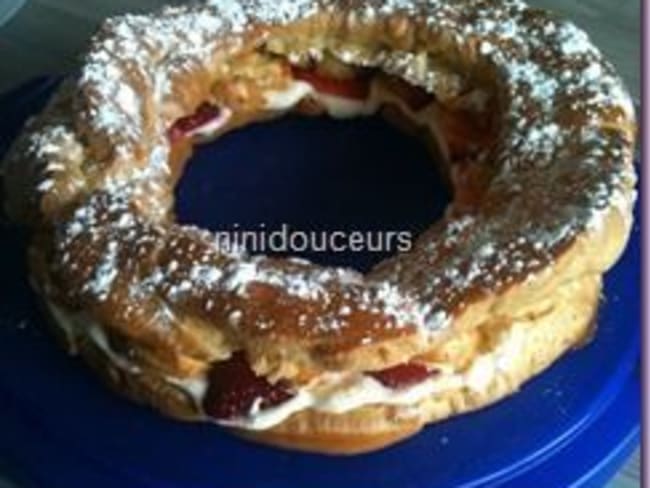 Choux à la crème aux fraises