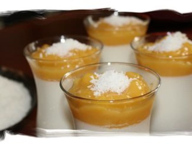 Panna cotta coco et mangue