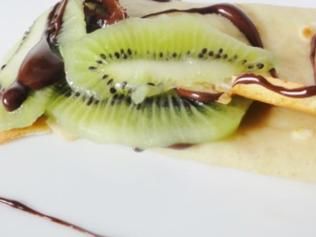 Crêpes chocolat kiwi