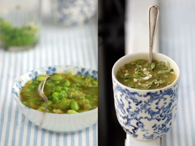 Soupe verte aux 5 légumes