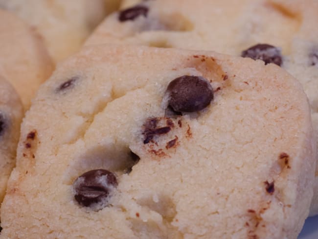 Shortbreads aux pépites de chocolat