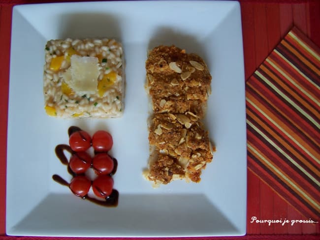 Filet de poisson et risotto