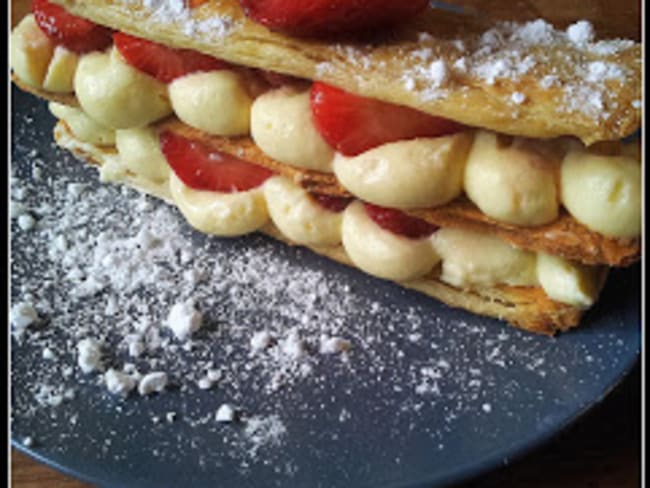 Mille-feuilles aux fraises