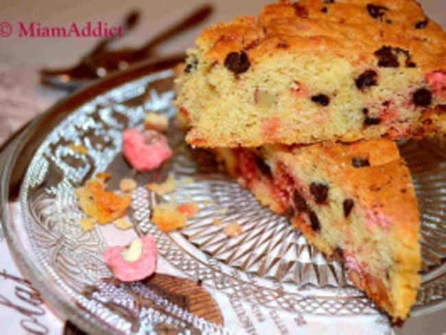 Cookie Géant aux 2 Chocolats et Pralines roses