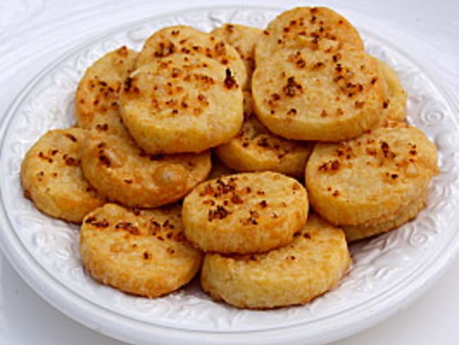 Sablés apéritif au parmesan et piment d’Espelette