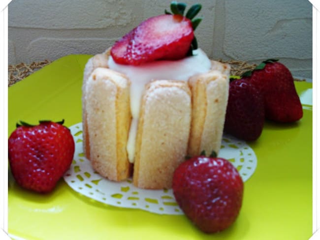 Mini charlottes aux fraises