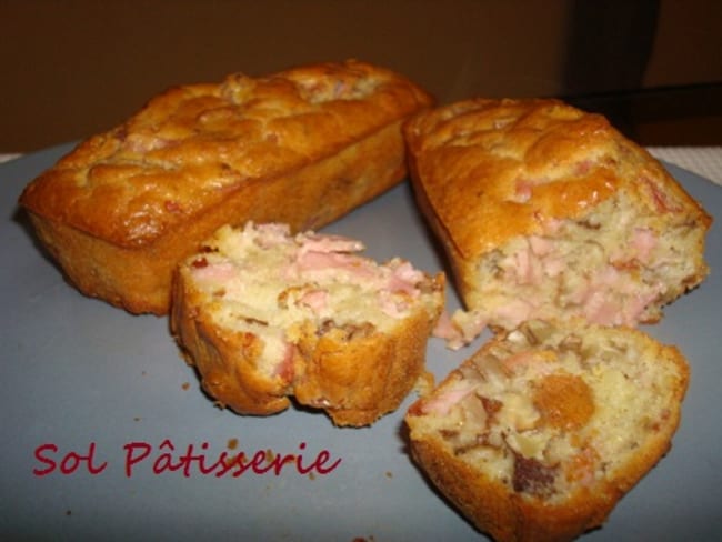 Mini cakes jambon et noix