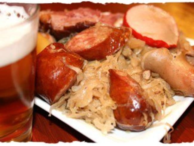 Choucroute traditionnelle à la bière