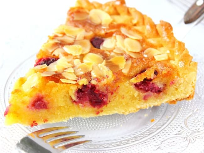 Tarte amandes et framboises