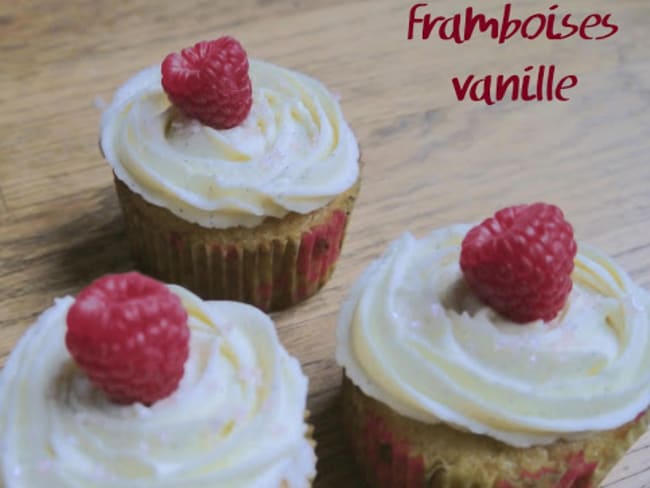 Cupcakes framboise vanille