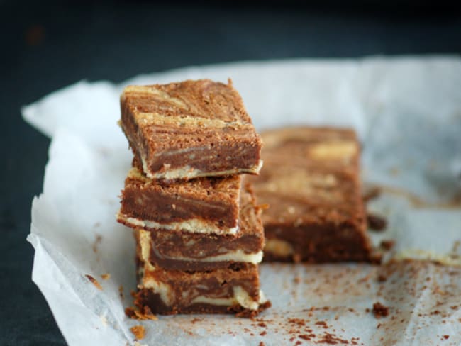 Bouchées marbrées double chocolat