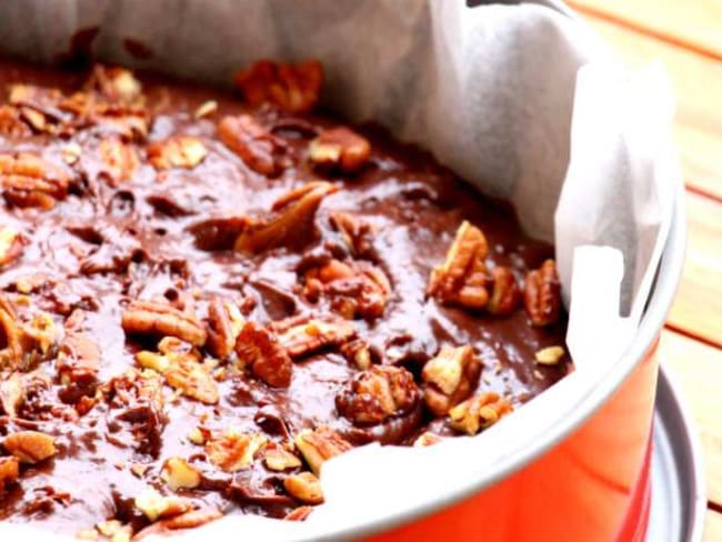 Brownis noix de pecan et pâte a speculoos