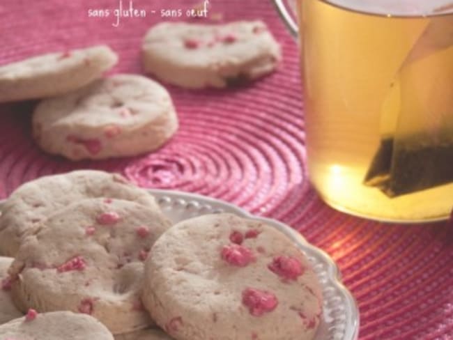 Biscuits sablés aux pralines roses