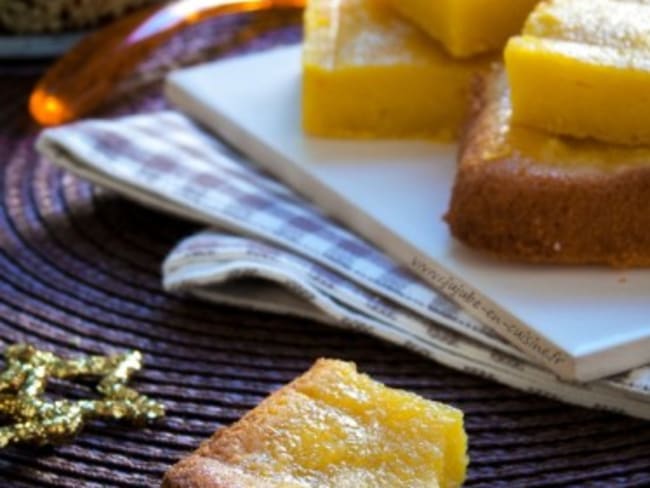 Gâteau à l'orange, safran, poudre d'amande et huile d'olive