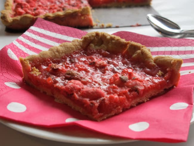 tarte aux pralines roses