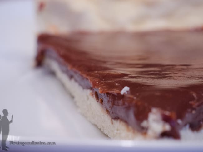 Tarte au chocolat praliné