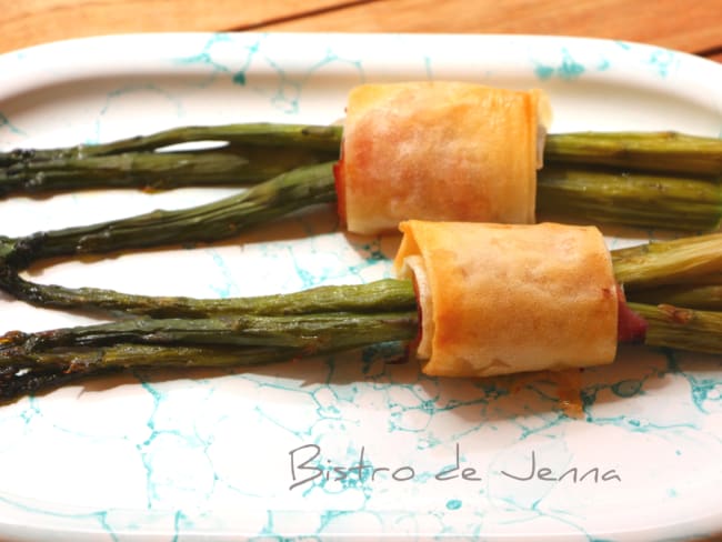 Asperges en feuilles de bricks