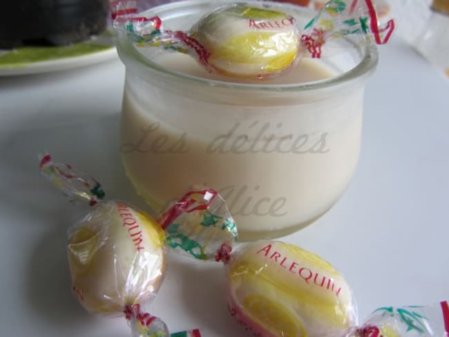 Panna Cotta aux bonbons Arlequins