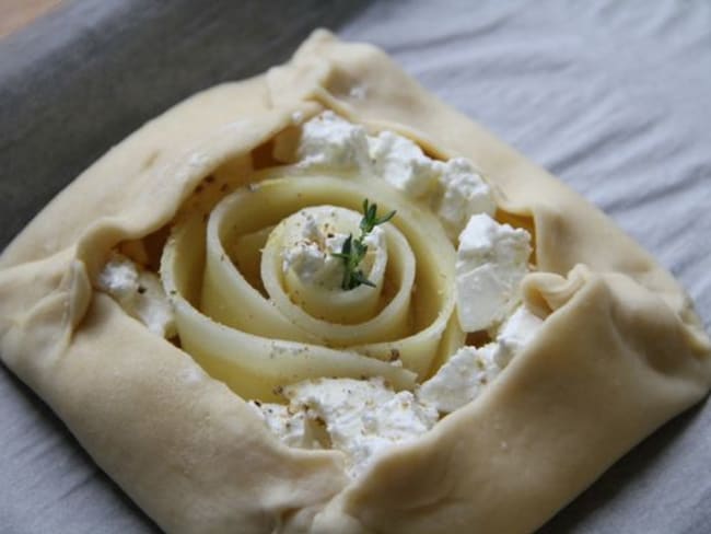 Tartelettes de panais à la moutarde et au chèvre frais