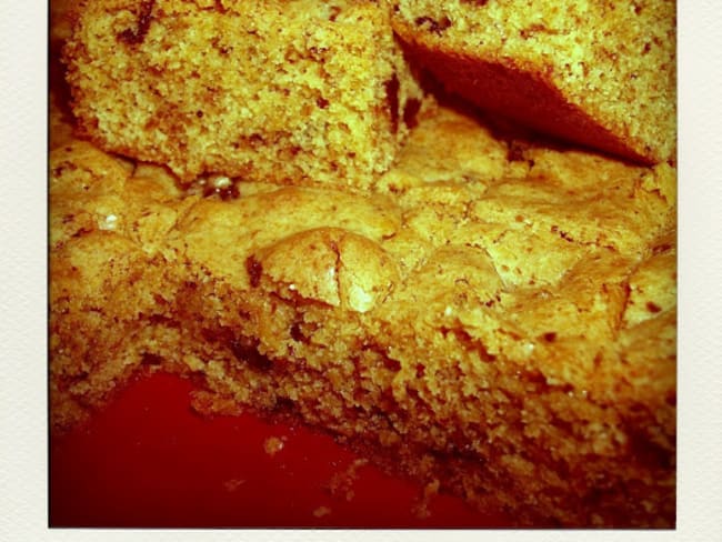 Blondies speculoos et pépites de chocolat