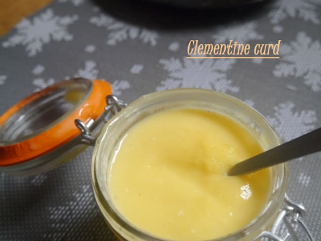 Pain d'épices perdu et clémentine curd