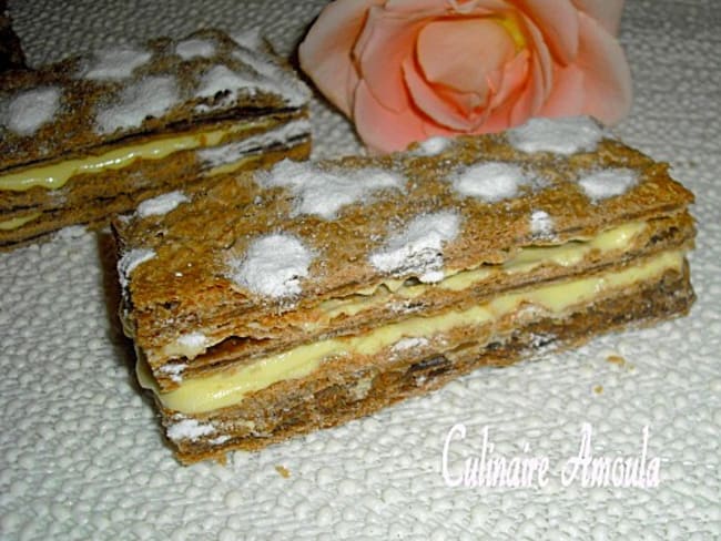 Millefeuille chocolat à la crème de citron