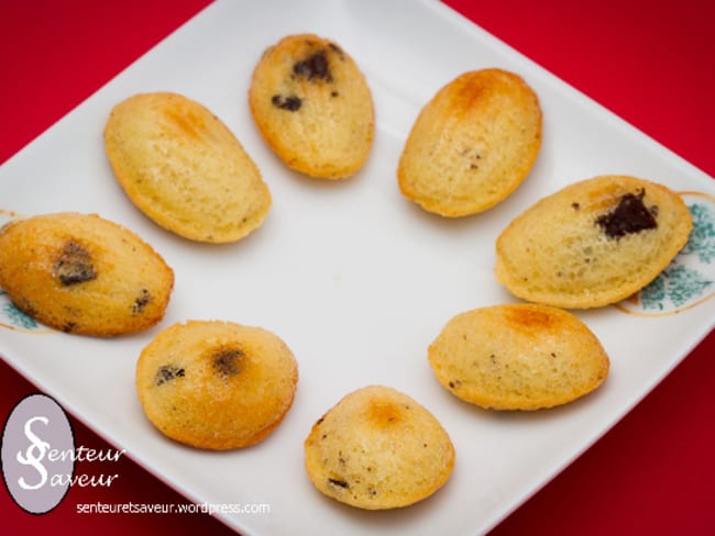 Madeleines aux pépites de chocolat