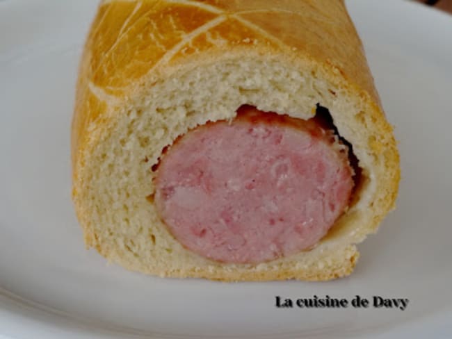 Saucisse de Morteau en brioche