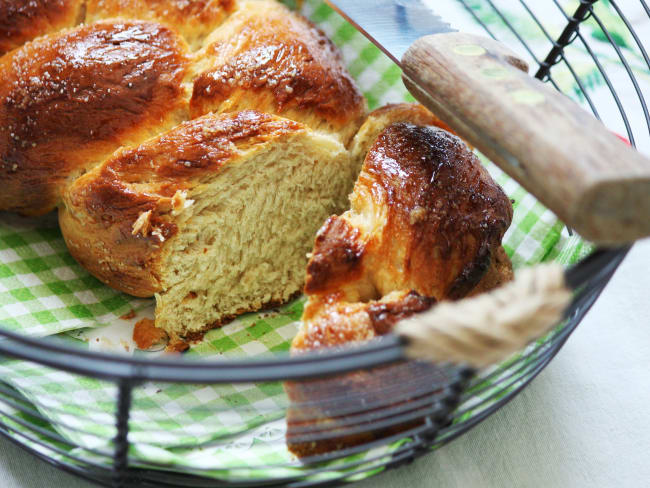 Brioche tressée végétalienne